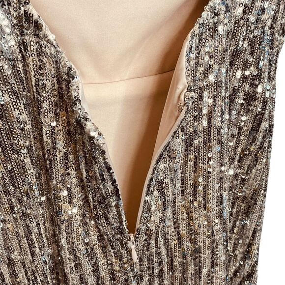 Odrella Bayan Elbise Sequin Floor Length Gown - Picture 11 of 16